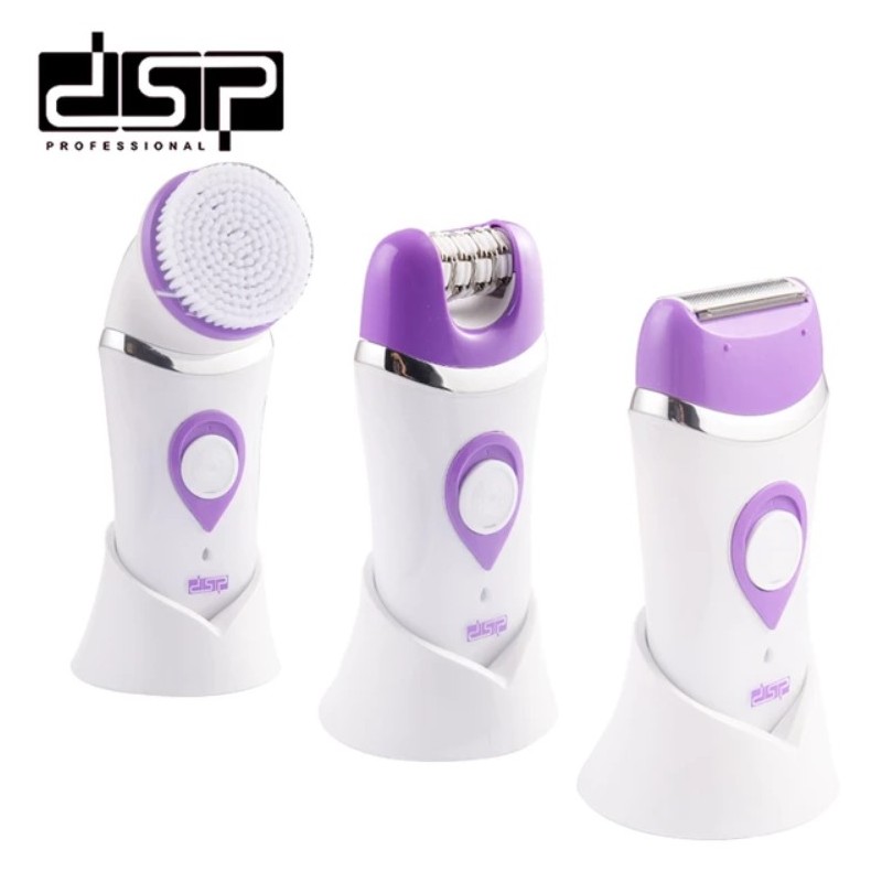 DSP 3 en 1 - Electrique - Épilateur Rasoir et Brosse de nettoyage