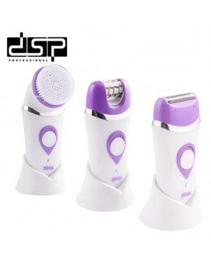 DSP 3 en 1 - Electrique - Épilateur Rasoir et Brosse de nettoyage