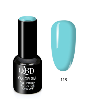 QBD Vernis Permanent Bleu Ciel UV LED pour Soins Ongles Gel Nail Art