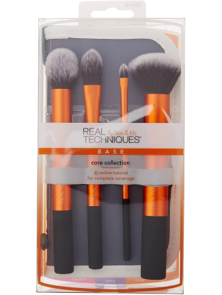 real techniques base set pinceaux maquillage fond de teint blush contouring bronzer