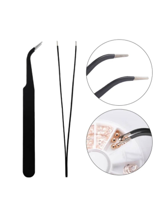 pince-a-strass-courbee onglerie motifs strass vernis permanents matérils onglerie