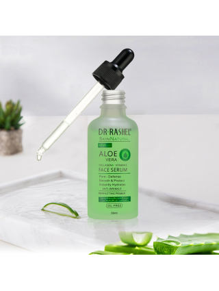 Dr Rashel Face Serum Aleo Vera - Collagène et Vitamine E - Anti Rides et Eclat