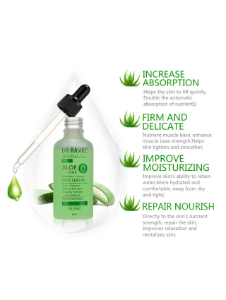 Dr Rashel Face Serum Aleo Vera - Collagène et Vitamine E - Anti Rides et Eclat