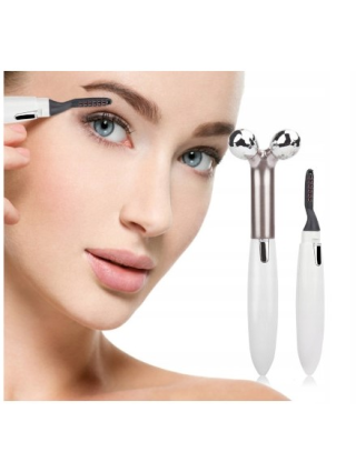 Recourbe Cils Chauffant + Massage Yeux - Anti Cernes Rides et Poches - avec piles