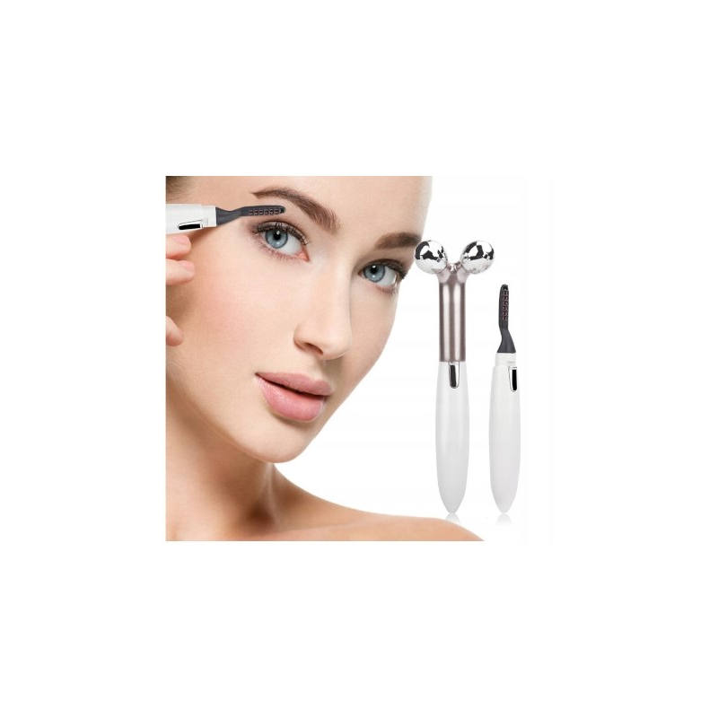 Recourbe Cils Chauffant + Massage Yeux - Anti Cernes Rides et Poches - avec piles