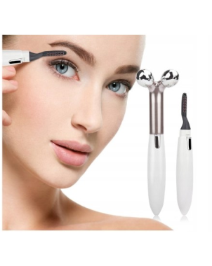 Recourbe Cils Chauffant + Massage Yeux - Anti Cernes Rides et Poches - avec piles
