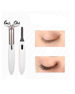 Recourbe Cils Chauffant + Massage Yeux - Anti Cernes Rides et Poches - avec piles
