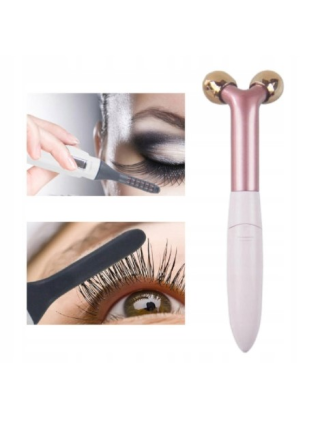 Recourbe Cils Chauffant + Massage Yeux - Anti Cernes Rides et Poches - avec piles