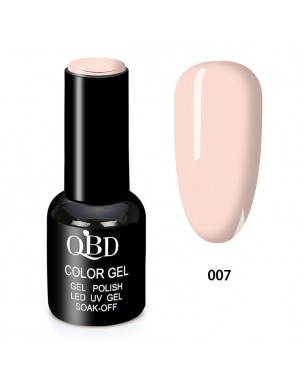 QBD Vernis Permanent Nude Clair UV LED pour Soins Ongles Gel Nail Art