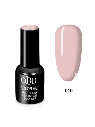 QBD Vernis Permanent Rose Nude UV LED pour Soins Ongles Gel Nail Art