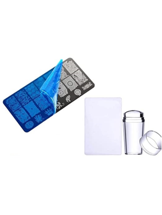 Kit d'Estampage : Tampon French Silicone + Plaque d'Estampage