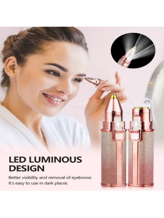 Épilateur 2 en 1 - Visage et Sourcils - Rechargeable - LED