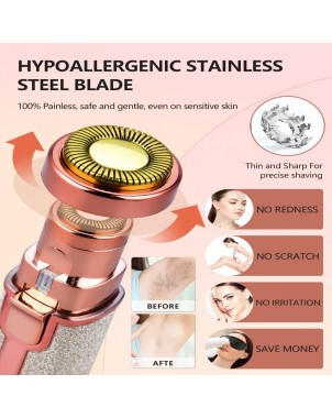 Épilateur 2 en 1 - Visage et Sourcils - Rechargeable - LED