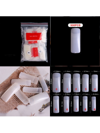 500 Pièces - Faux Ongles - Capsules - Nail Art Gel Résine Acrylique