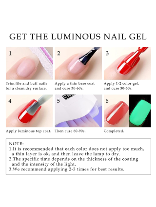 Luminous Top Coat Magk 10ml - Effet Fluo