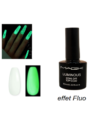 Luminous Top Coat Magk 10ml - Effet Fluo