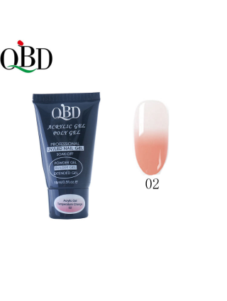 Temperature Gel Acrylique - Polygel QBD 15ml ° 02