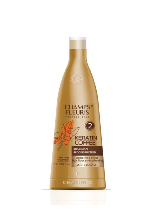 Champs Fleuris Soins Kératine Cheveux 1 L Lissage Extrait Café Huiles