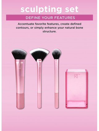 Real Techniques Sculpting Set - Pinceaux Teint Contouring Highlighter