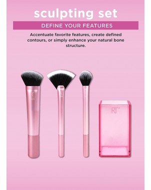 Real Techniques Sculpting Set - Pinceaux Teint Contouring Highlighter