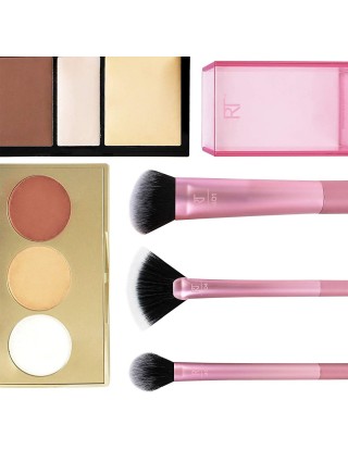 Real Techniques Sculpting Set - Pinceaux Teint Contouring Highlighter