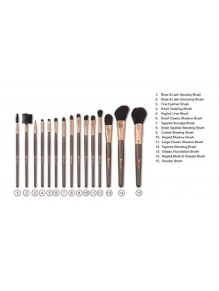 ensembles de 15 pinceaux pour maquillages  avec un étui élégant