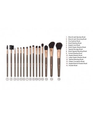 ensembles de 15 pinceaux pour maquillages  avec un étui élégant