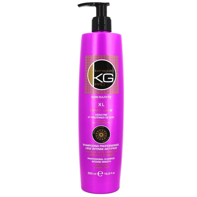 Shampoing Cheveux XL Sans Sulfate 500ml - KeraGold Pro