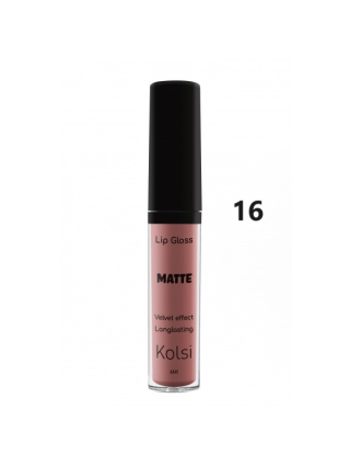 Kolsi Lip Gloss Matte Gloss 16