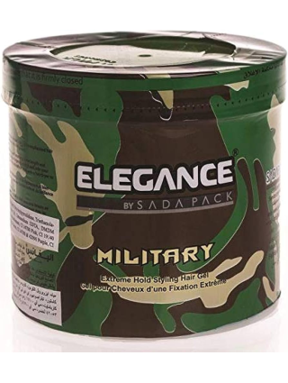 Elegance Triple Action Gel Styling Hair Militaire 250ml - Gel Coiffure Cheveux pour Hommes