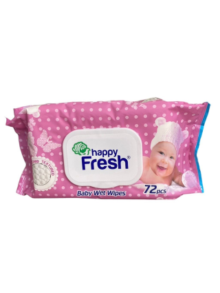 Happy Fresh Lingettes 72 pièces - Nettoyage Démaquillage