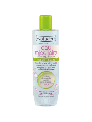 Evoluderm Eau Micellaire Peaux Mixtes à Grasses 500ml