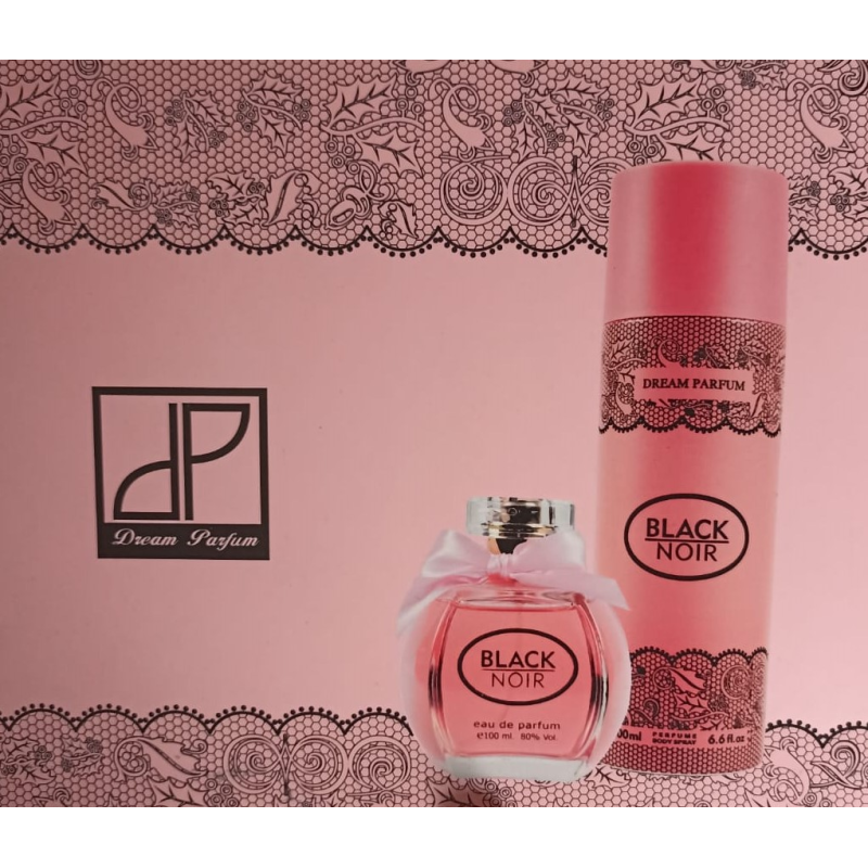 Dream Parfum - Black Noir - Coffret Eau de Parfum 100ml + Body Spray 200ml