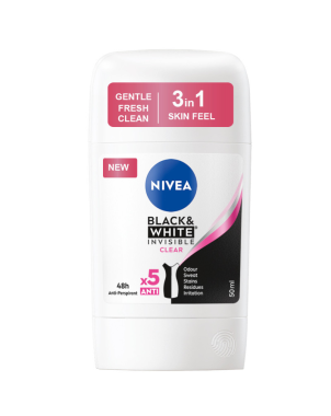 Nivea Déodorant Stick Black & White Invisible 50ml