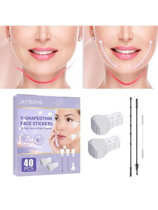 Stickers Visage V-Forme 40 pcs - Lifting Visage et Sourcils Maquillage