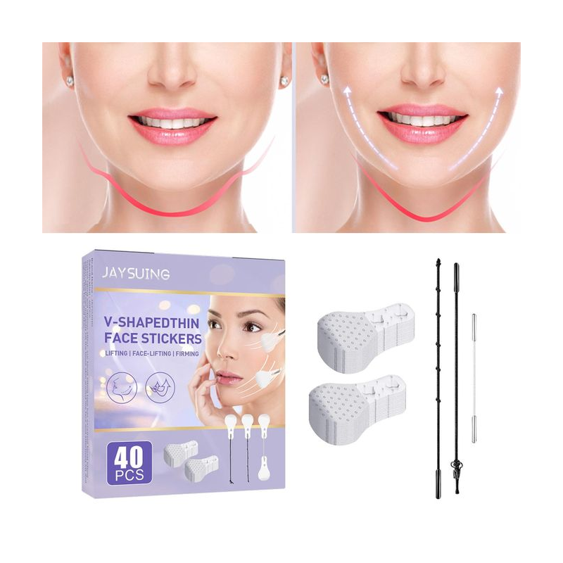 Stickers Visage V-Forme 40 pcs - Lifting Visage et Sourcils Maquillage
