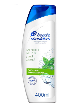 Shampoing Menthol Refresh 400ml - Rafraichissement des Racines - Head & Shoulders