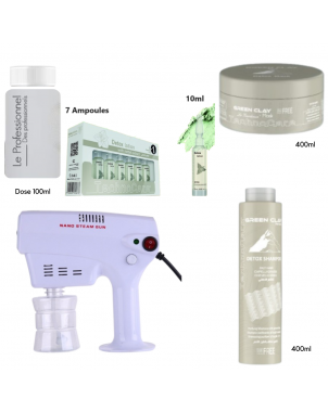 Pack Soins Capillaires Detox Argile Vert - Technocare - Cheveux Gras