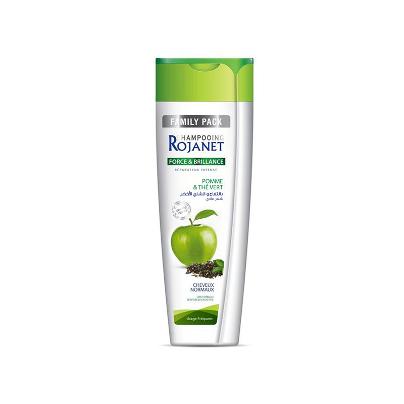 Rojanet Pomme et Thé Vert 650ml - Cheveux Normaux - Force et Brillance