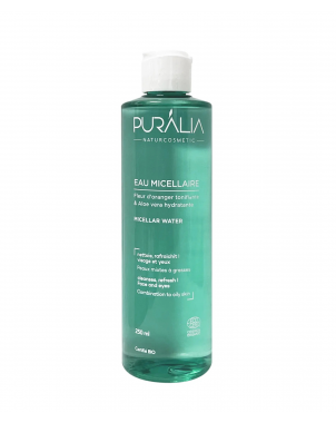 Eau Micellaire PURALIA 250ml - Peaux Mixtes à Grasses