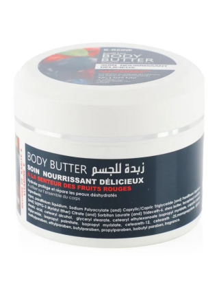 Beurre Corporel Fruits Rouges 250ml - K-Reine Body Butter Nourrissant Délicieux