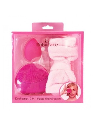 ensemble gommage - beauty blender - bande - nettoyage - soin visage