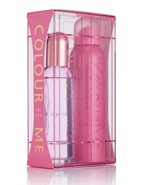 Colour Me Pink Coffret Eau de Parfum 100ml Body Spray 150ml pour Femme