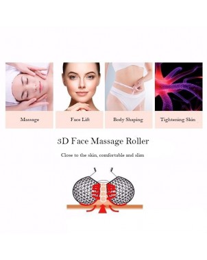 Rouleau de massage 3D Visage et Corps - Lifting, Anti-rides, cellulite
