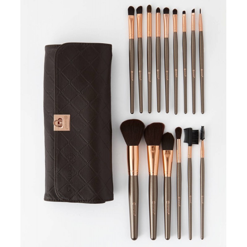 ensembles de 15 pinceaux pour maquillages  avec un étui élégant