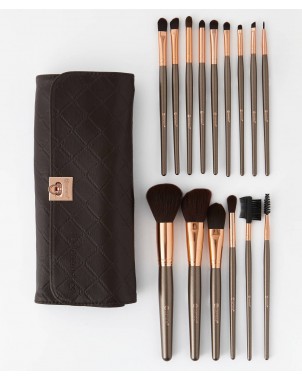 ensembles de 15 pinceaux pour maquillages  avec un étui élégant