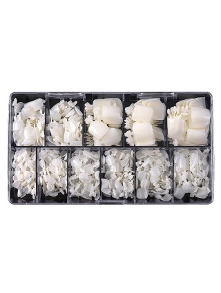 Capsules Pieds 500 Pièces - Faux Ongles Nail Art Gel Acrylique Vernis