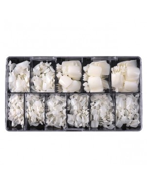 Capsules Pieds 500 Pièces - Faux Ongles Nail Art Gel Acrylique Vernis