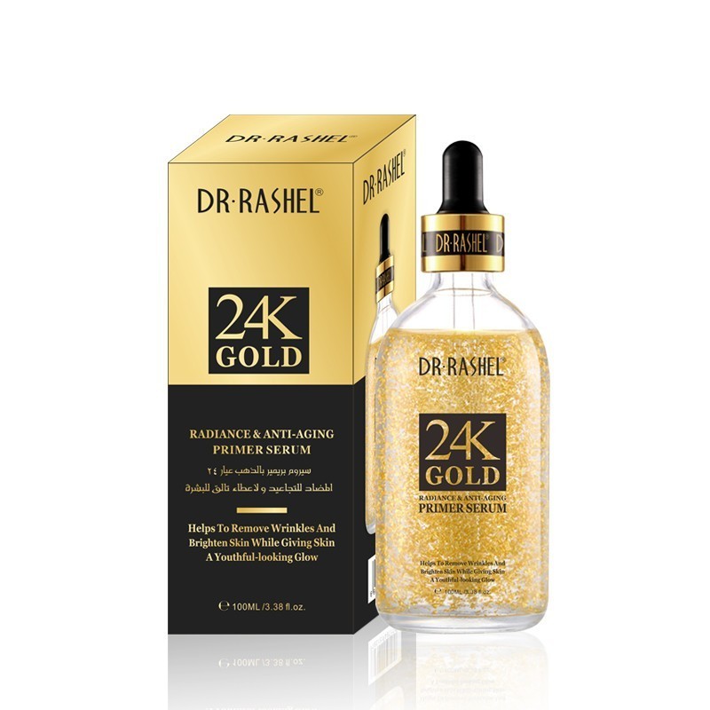 Dr Rashel 24K Gold sérum primer anti-âge, anti-rides, ridules. collagène vitamine, l'éclat visage souplesse