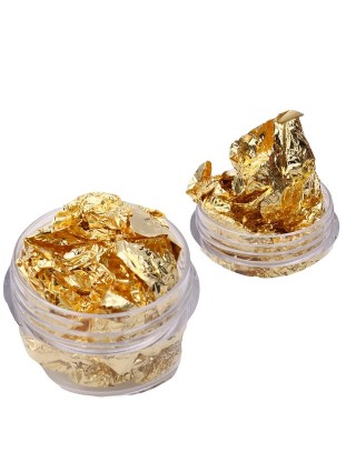 Feuille d'Or Boîte Décoration Motif Nail Art Soin Accessoire Onglerie